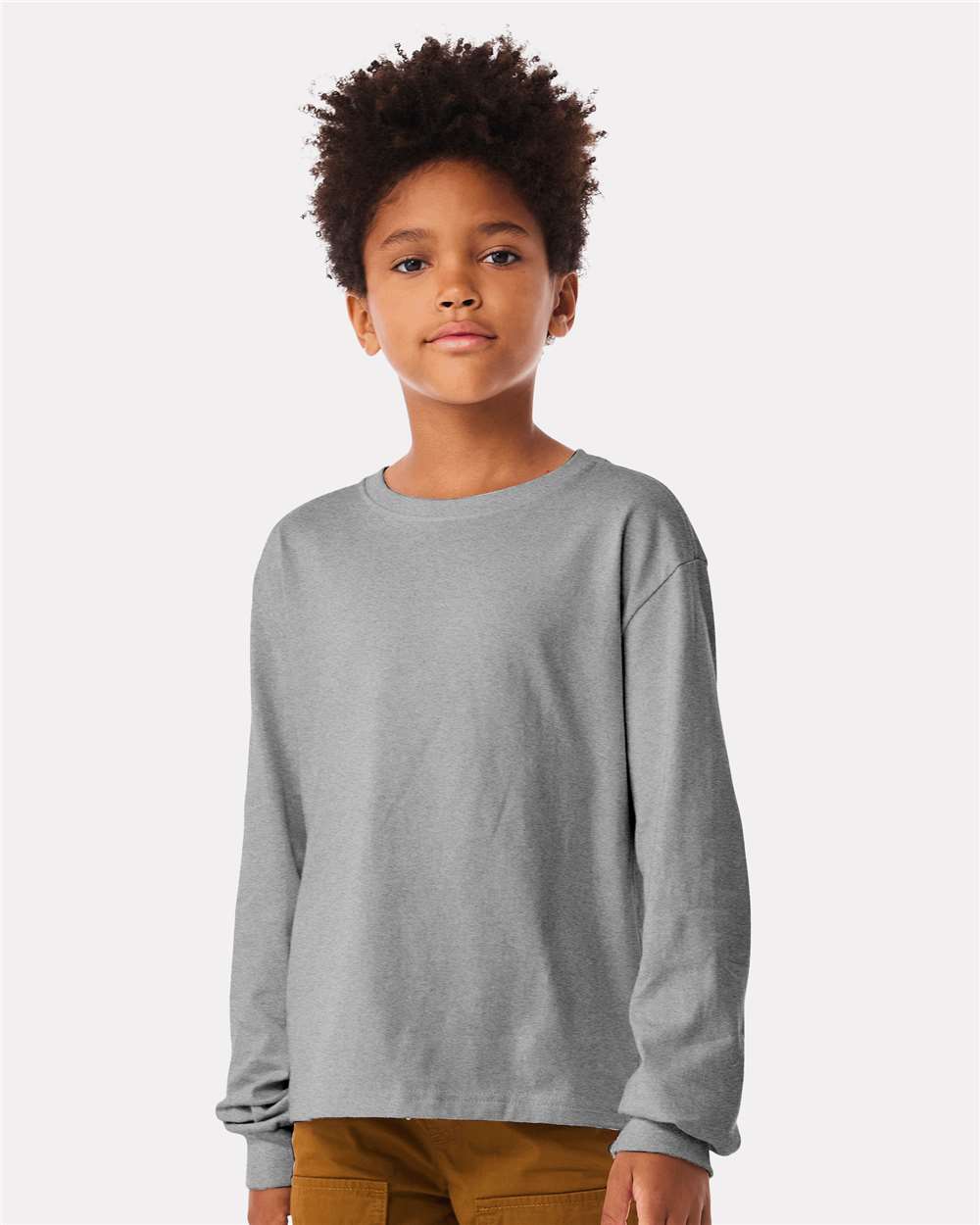BELLA + CANVAS-3511Y-Youth 6oz. Heavyweight Long Sleeve Tee - Image 4