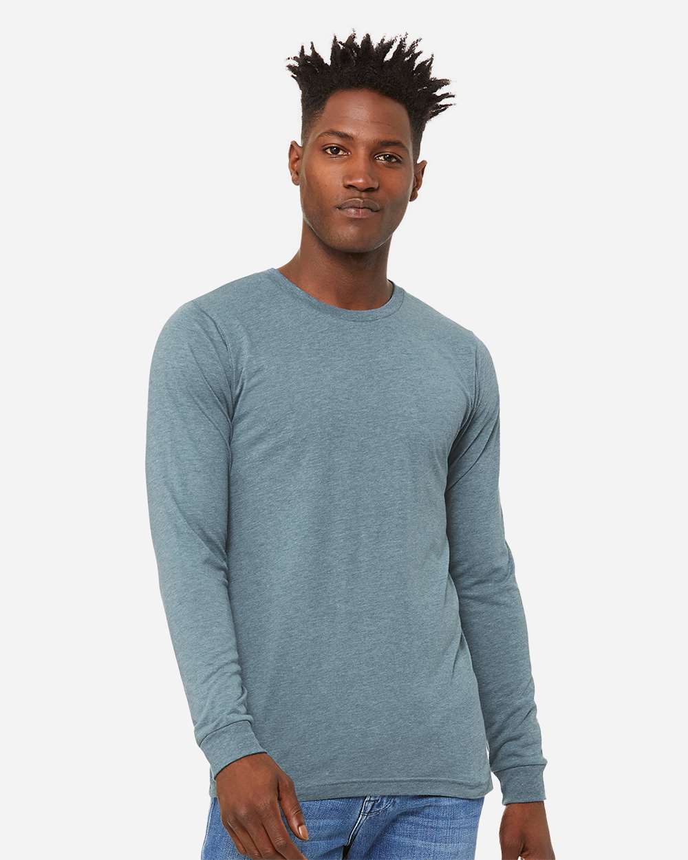 BELLA + CANVAS-3513-Triblend Long Sleeve Tee - Image 35