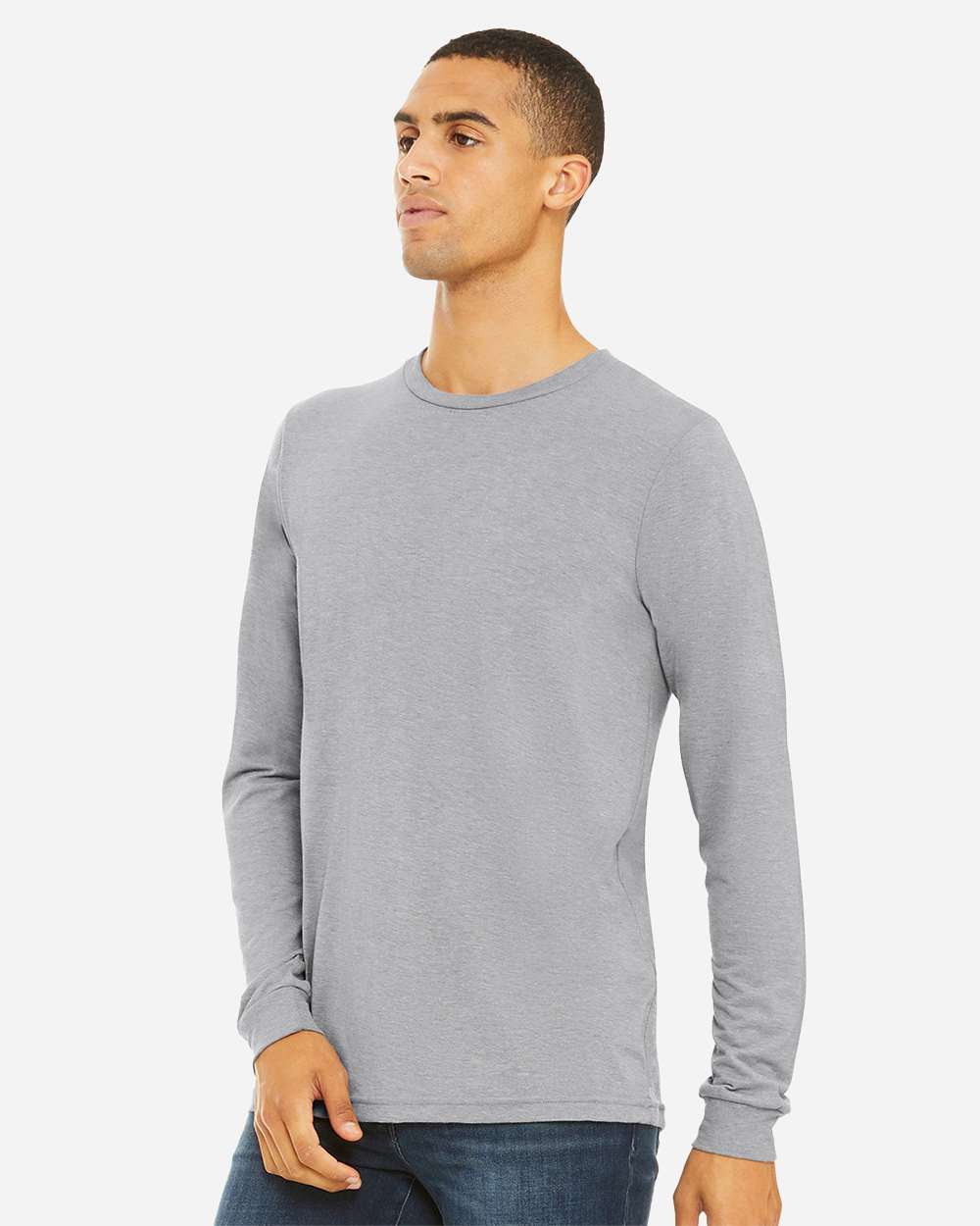BELLA + CANVAS-3513-Triblend Long Sleeve Tee - Image 5