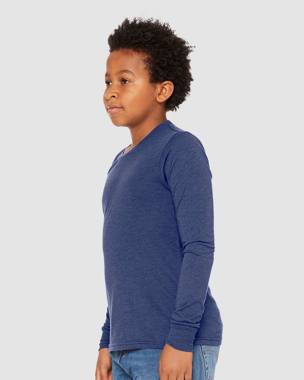 BELLA + CANVAS-3513Y-Youth Triblend Long Sleeve Tee - Image 18