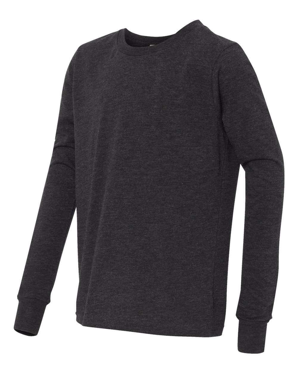 BELLA + CANVAS-3513Y-Youth Triblend Long Sleeve Tee - Image 3
