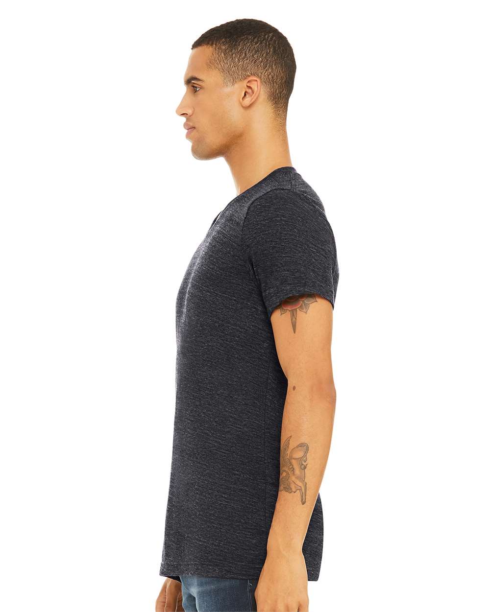 BELLA + CANVAS-3655-Textured Jersey V-Neck Tee - Image 12