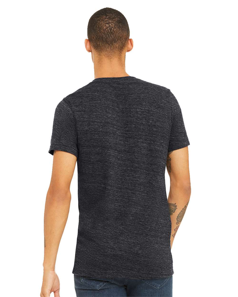 BELLA + CANVAS-3655-Textured Jersey V-Neck Tee - Image 13
