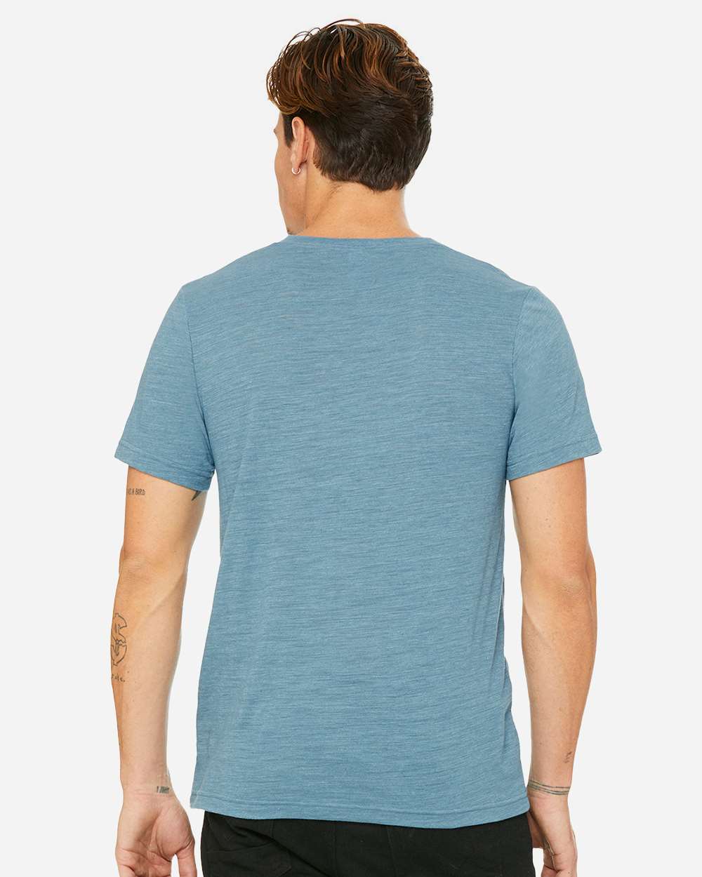 BELLA + CANVAS-3655-Textured Jersey V-Neck Tee - Image 22