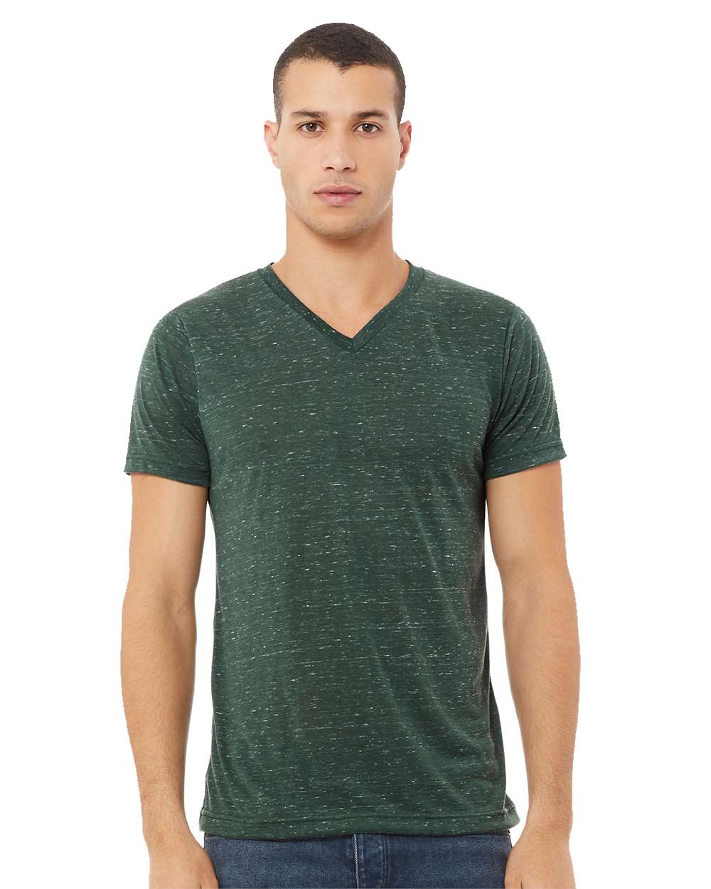 BELLA + CANVAS-3655-Textured Jersey V-Neck Tee - Image 23