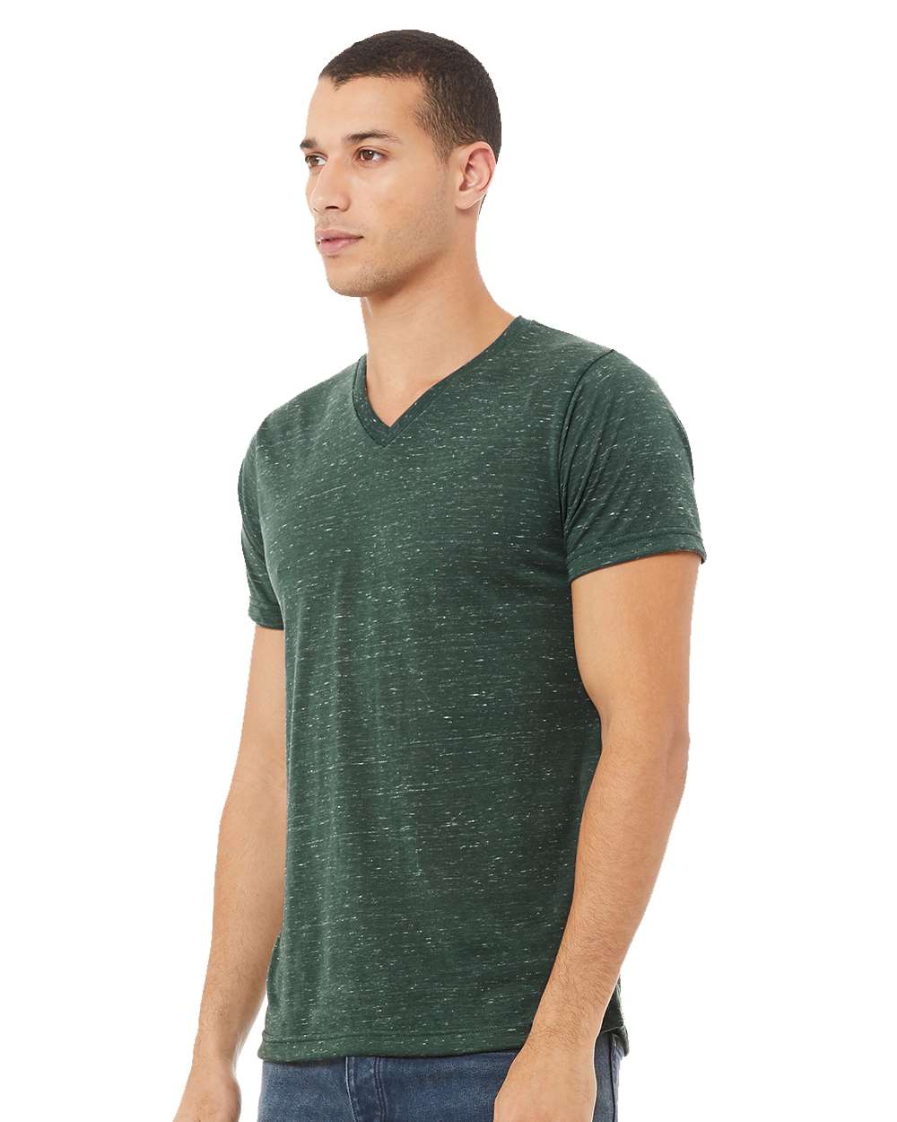 BELLA + CANVAS-3655-Textured Jersey V-Neck Tee - Image 24
