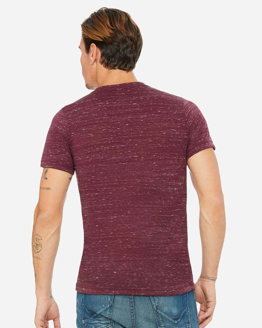BELLA + CANVAS-3655-Textured Jersey V-Neck Tee - Image 31