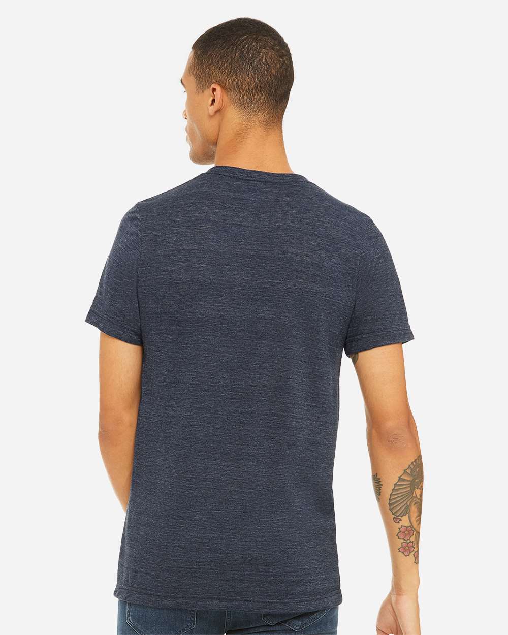 BELLA + CANVAS-3655-Textured Jersey V-Neck Tee - Image 40