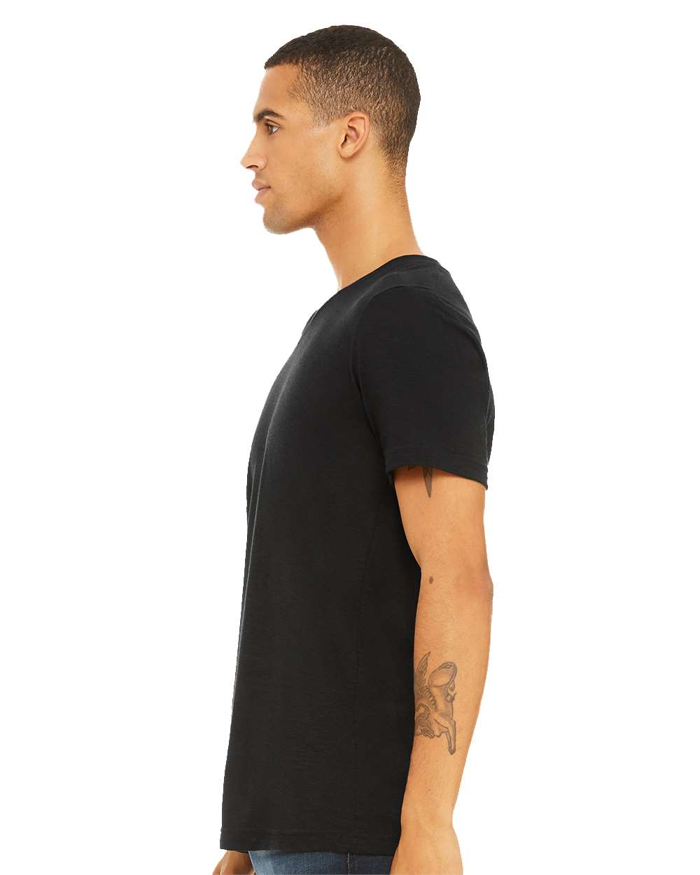 BELLA + CANVAS-3655-Textured Jersey V-Neck Tee - Image 48