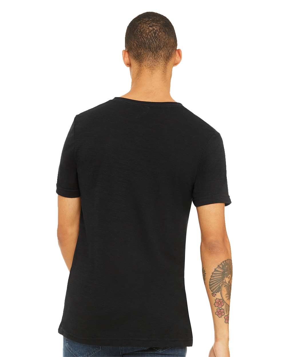 BELLA + CANVAS-3655-Textured Jersey V-Neck Tee - Image 49