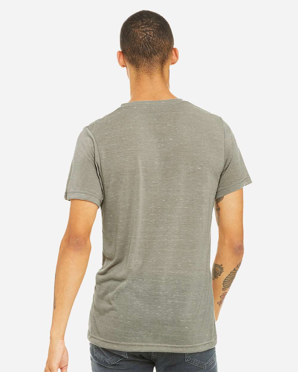 BELLA + CANVAS-3655-Textured Jersey V-Neck Tee - Image 55