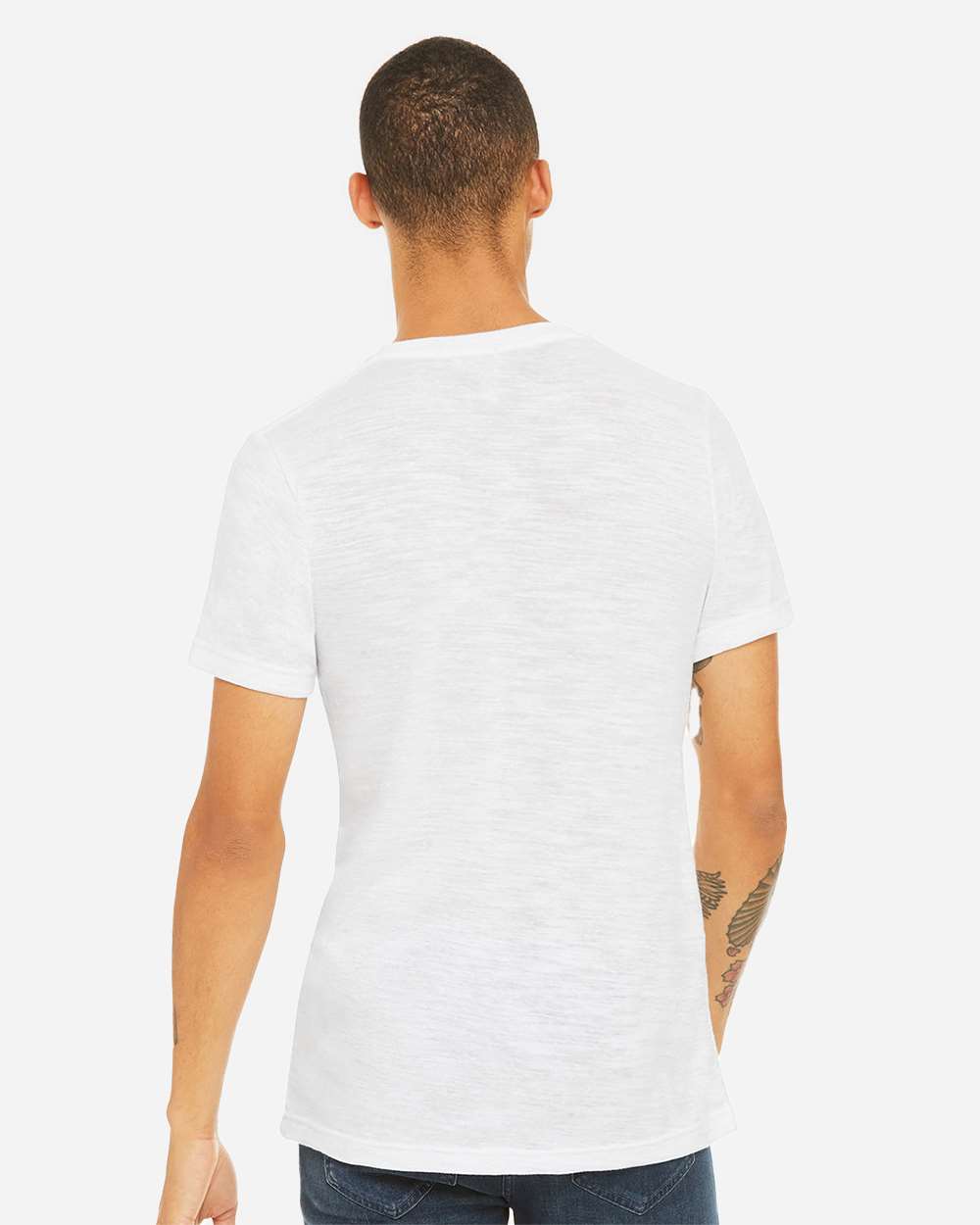 BELLA + CANVAS-3655-Textured Jersey V-Neck Tee - Image 69