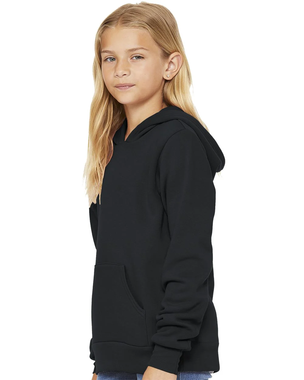 BELLA + CANVAS-3719Y-Youth Sponge Fleece Hoodie - Image 4
