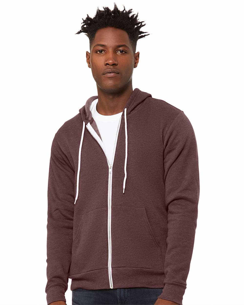 BELLA + CANVAS-3739-Sponge Fleece Full-Zip Hoodie - Image 105