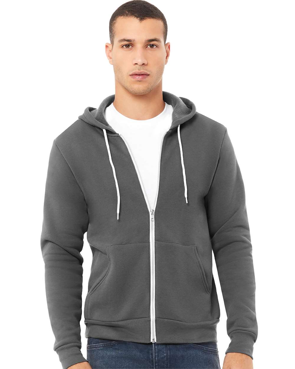 BELLA + CANVAS-3739-Sponge Fleece Full-Zip Hoodie - Image 11