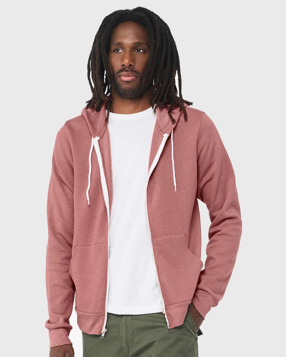 BELLA + CANVAS-3739-Sponge Fleece Full-Zip Hoodie - Image 111