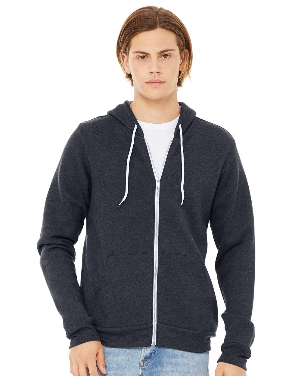 BELLA + CANVAS-3739-Sponge Fleece Full-Zip Hoodie - Image 120
