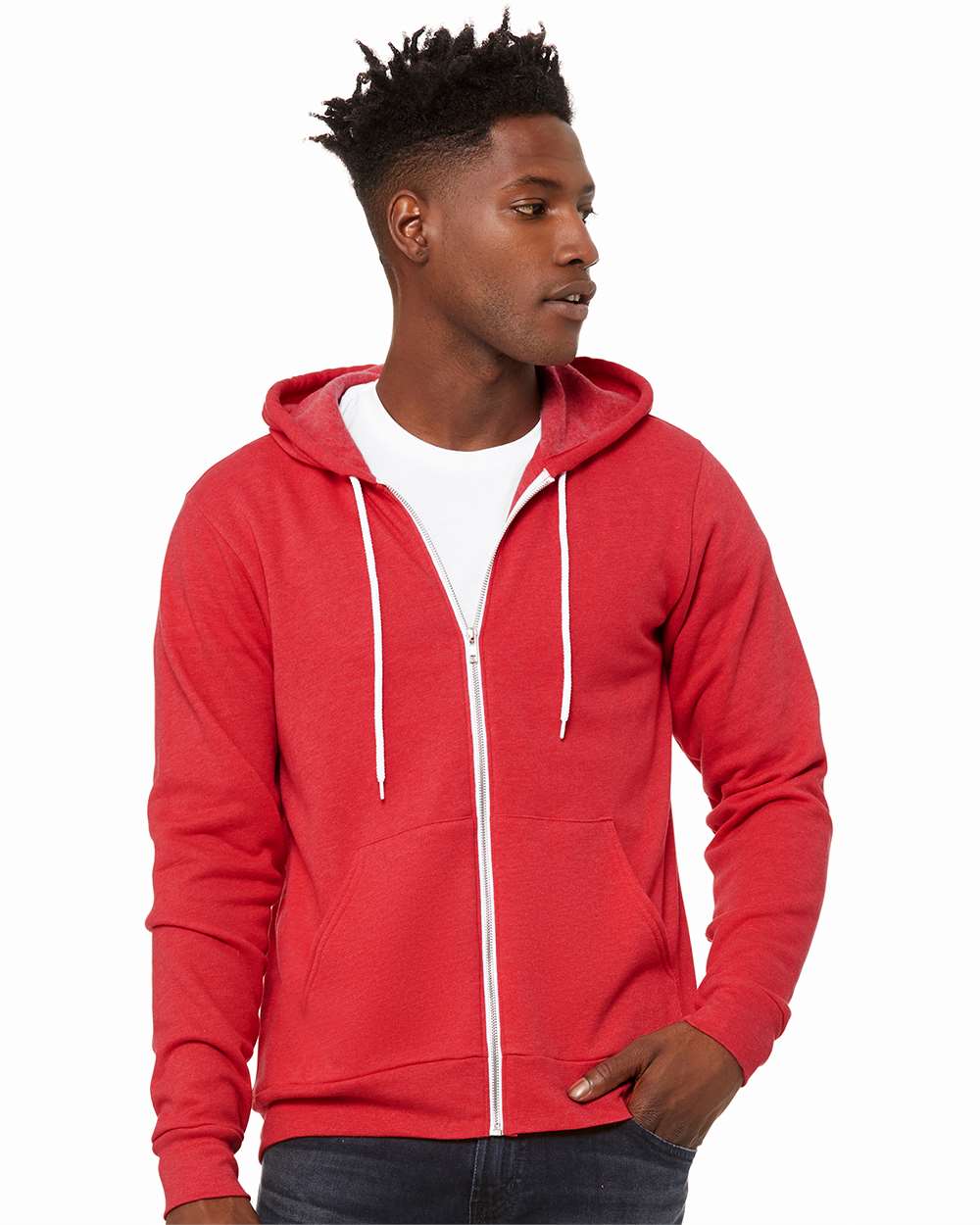 BELLA + CANVAS-3739-Sponge Fleece Full-Zip Hoodie - Image 125