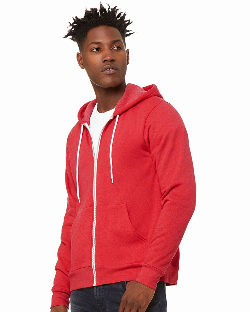 BELLA + CANVAS-3739-Sponge Fleece Full-Zip Hoodie - Image 126