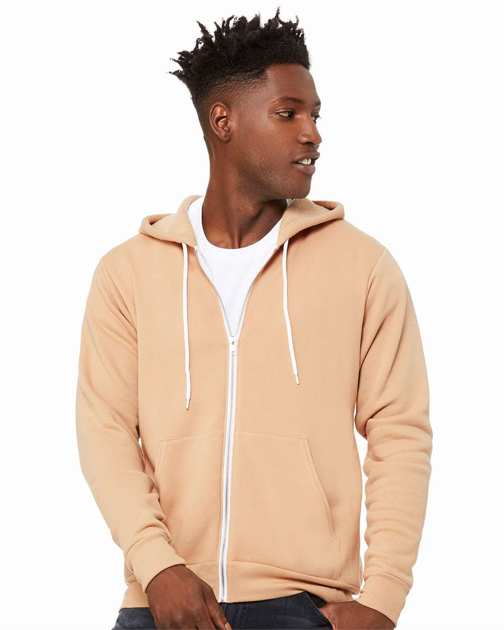 BELLA + CANVAS-3739-Sponge Fleece Full-Zip Hoodie - Image 130