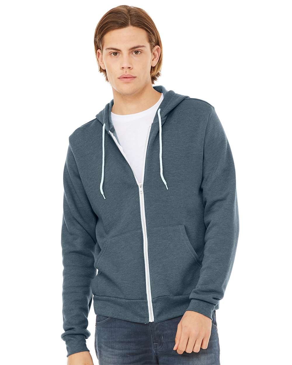 BELLA + CANVAS-3739-Sponge Fleece Full-Zip Hoodie - Image 135