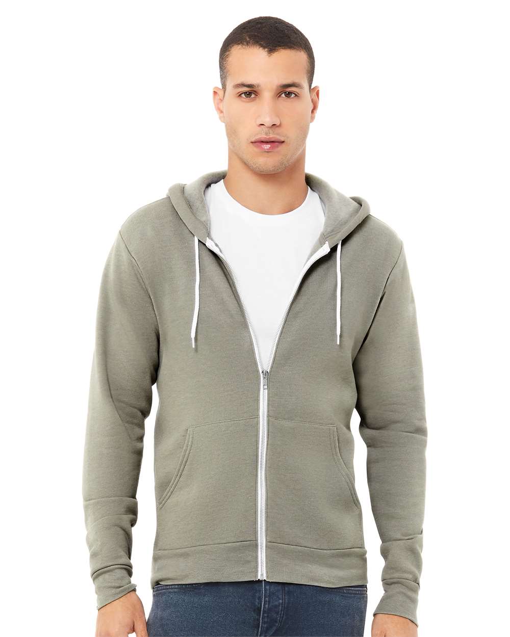 BELLA + CANVAS-3739-Sponge Fleece Full-Zip Hoodie - Image 140