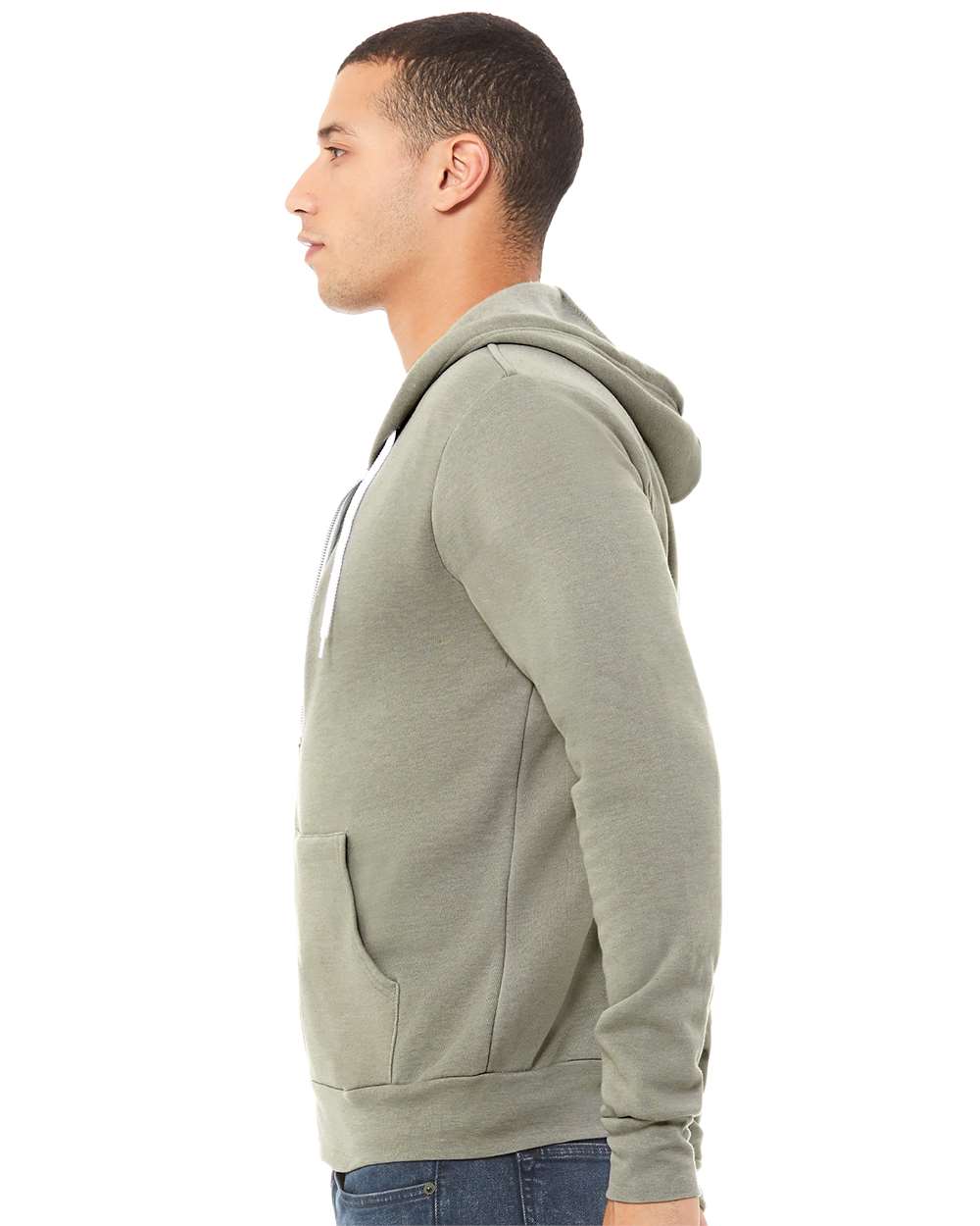 BELLA + CANVAS-3739-Sponge Fleece Full-Zip Hoodie - Image 141