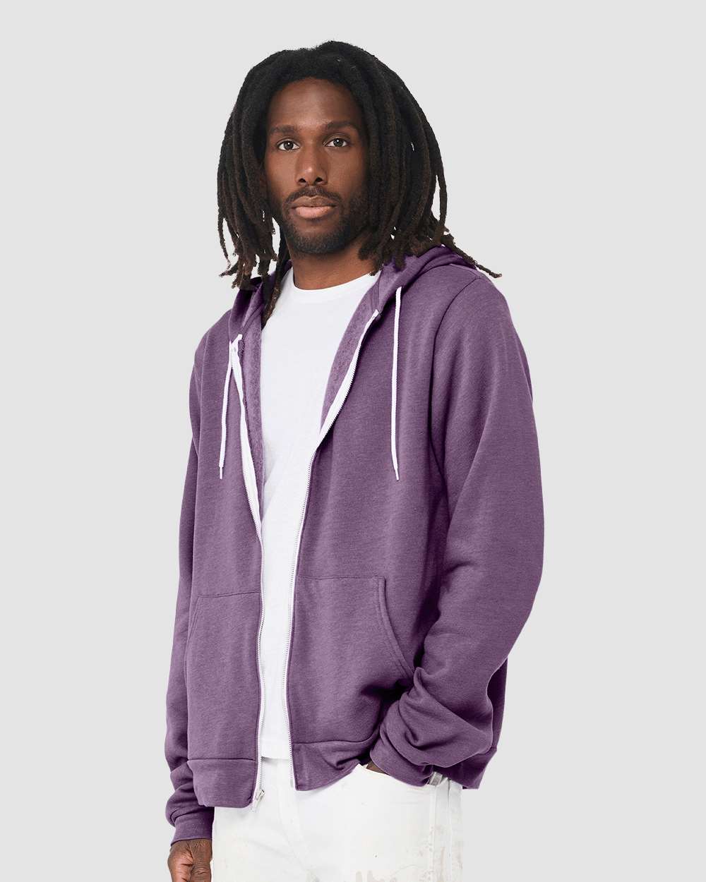 BELLA + CANVAS-3739-Sponge Fleece Full-Zip Hoodie - Image 146