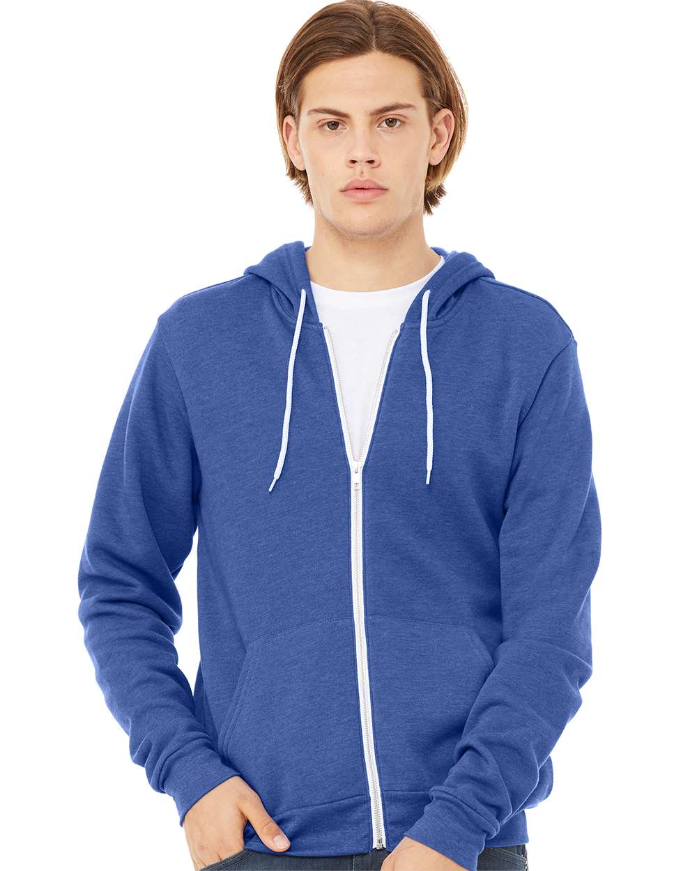 BELLA + CANVAS-3739-Sponge Fleece Full-Zip Hoodie - Image 150