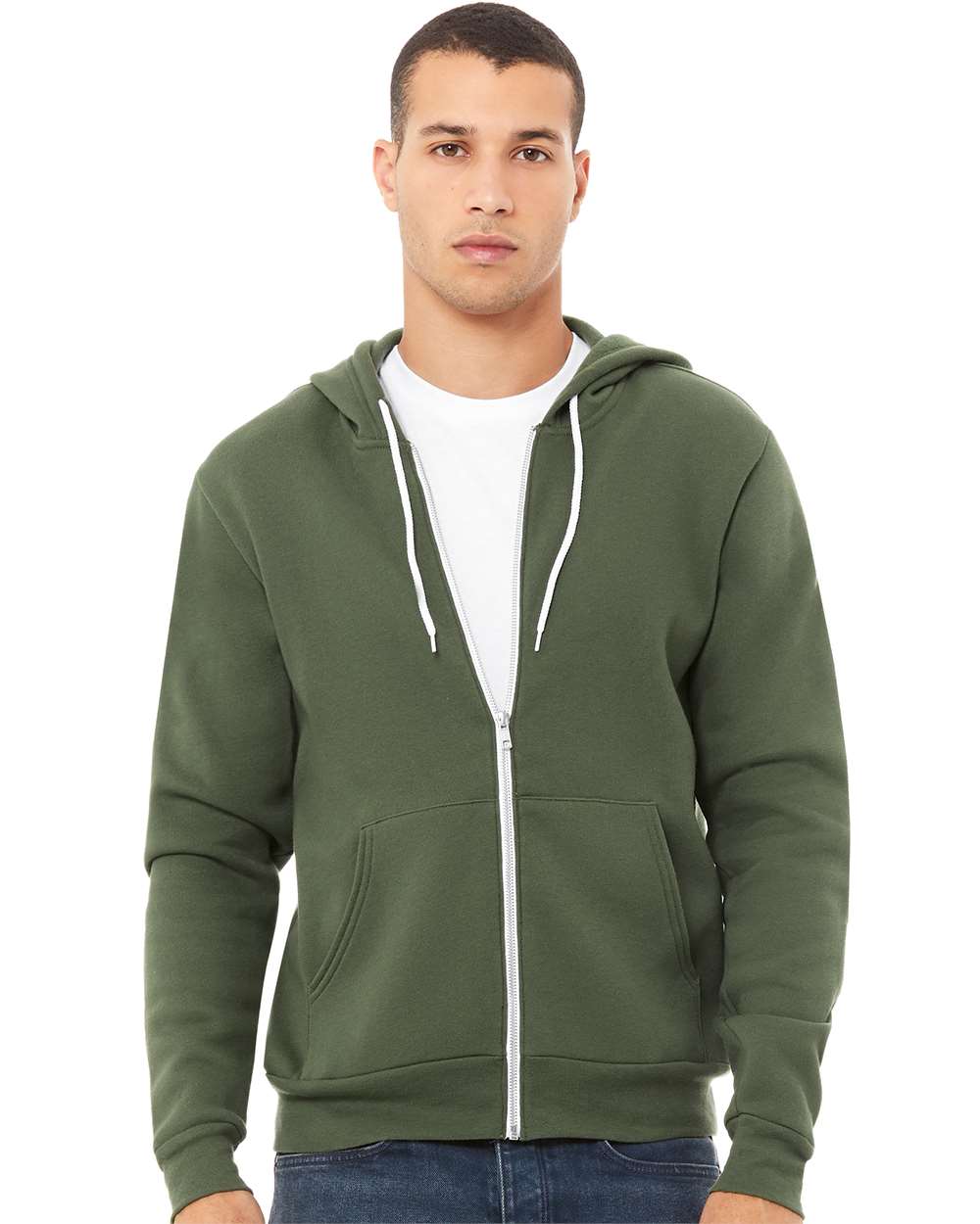 BELLA + CANVAS-3739-Sponge Fleece Full-Zip Hoodie - Image 170