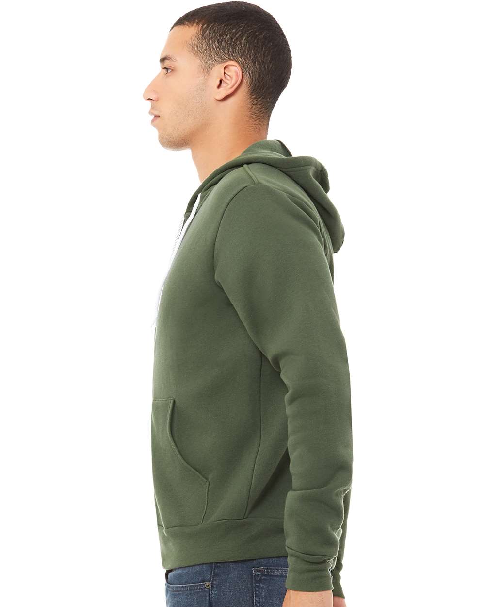 BELLA + CANVAS-3739-Sponge Fleece Full-Zip Hoodie - Image 171