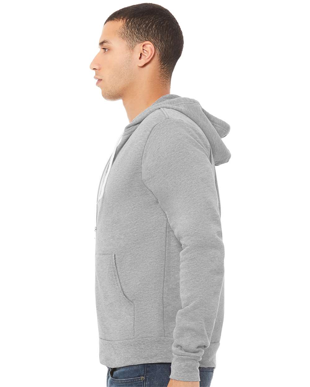 BELLA + CANVAS-3739-Sponge Fleece Full-Zip Hoodie - Image 18