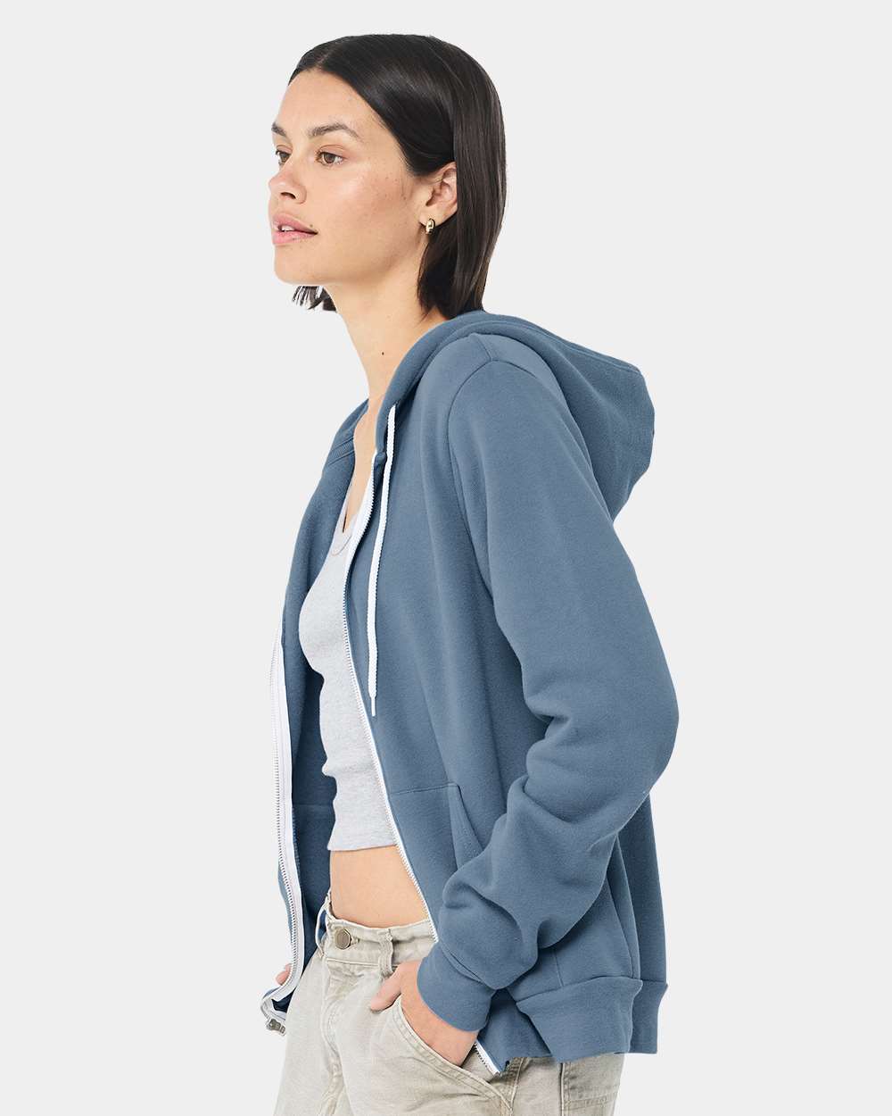 BELLA + CANVAS-3739-Sponge Fleece Full-Zip Hoodie - Image 199