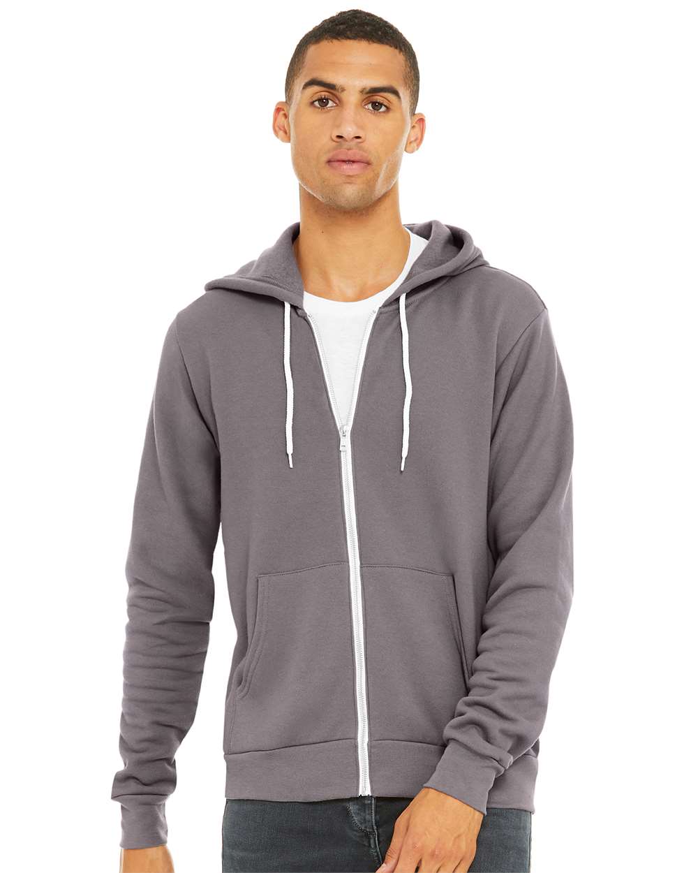 BELLA + CANVAS-3739-Sponge Fleece Full-Zip Hoodie - Image 203