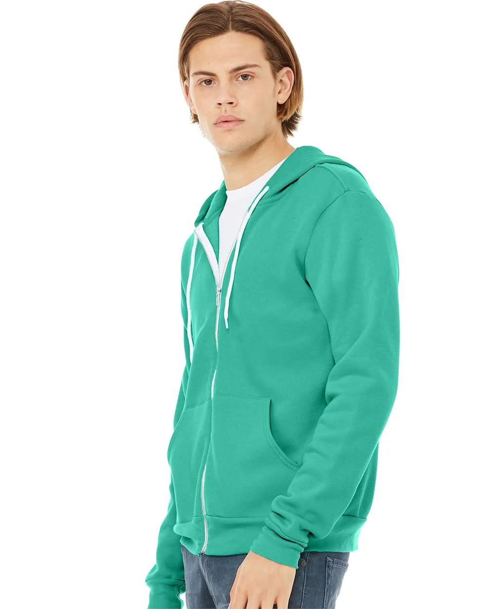 BELLA + CANVAS-3739-Sponge Fleece Full-Zip Hoodie - Image 214