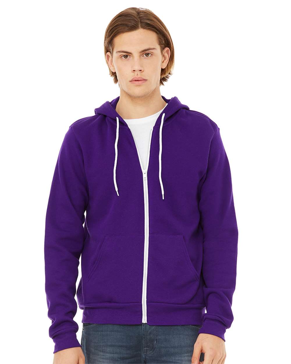 BELLA + CANVAS-3739-Sponge Fleece Full-Zip Hoodie - Image 218