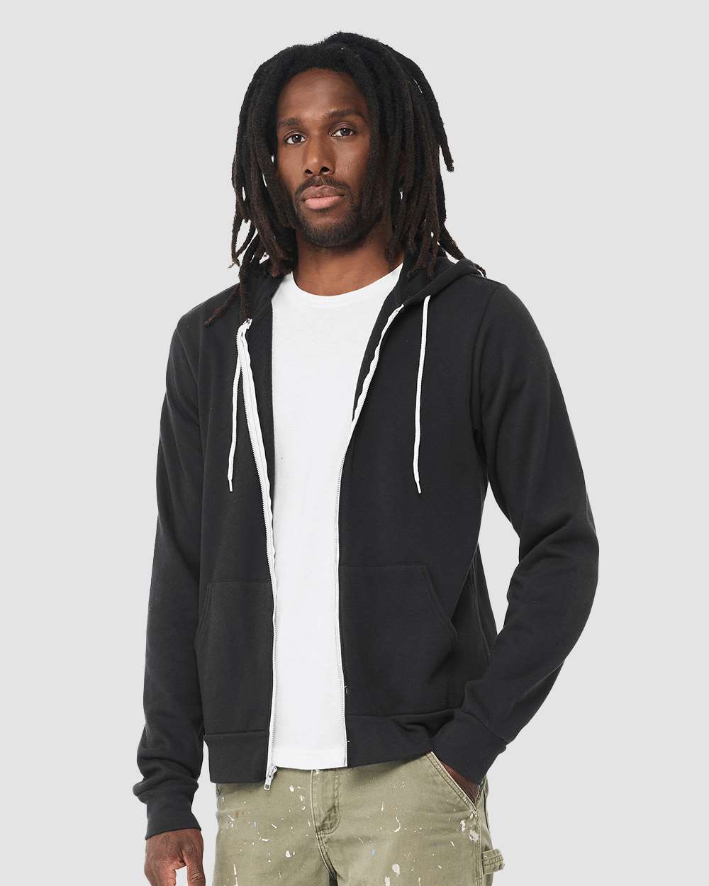 BELLA + CANVAS-3739-Sponge Fleece Full-Zip Hoodie - Image 230