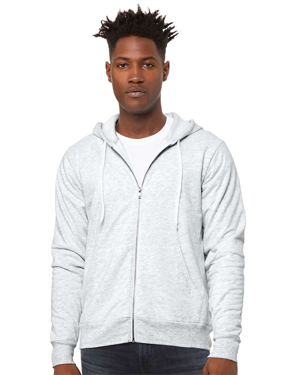BELLA + CANVAS-3739-Sponge Fleece Full-Zip Hoodie - Image 4
