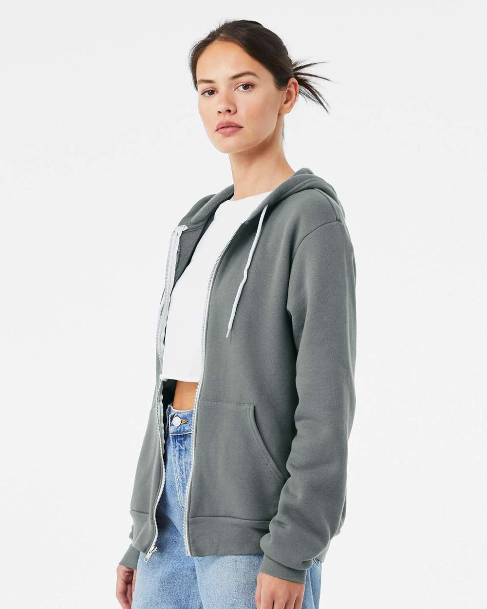 BELLA + CANVAS-3739-Sponge Fleece Full-Zip Hoodie - Image 43