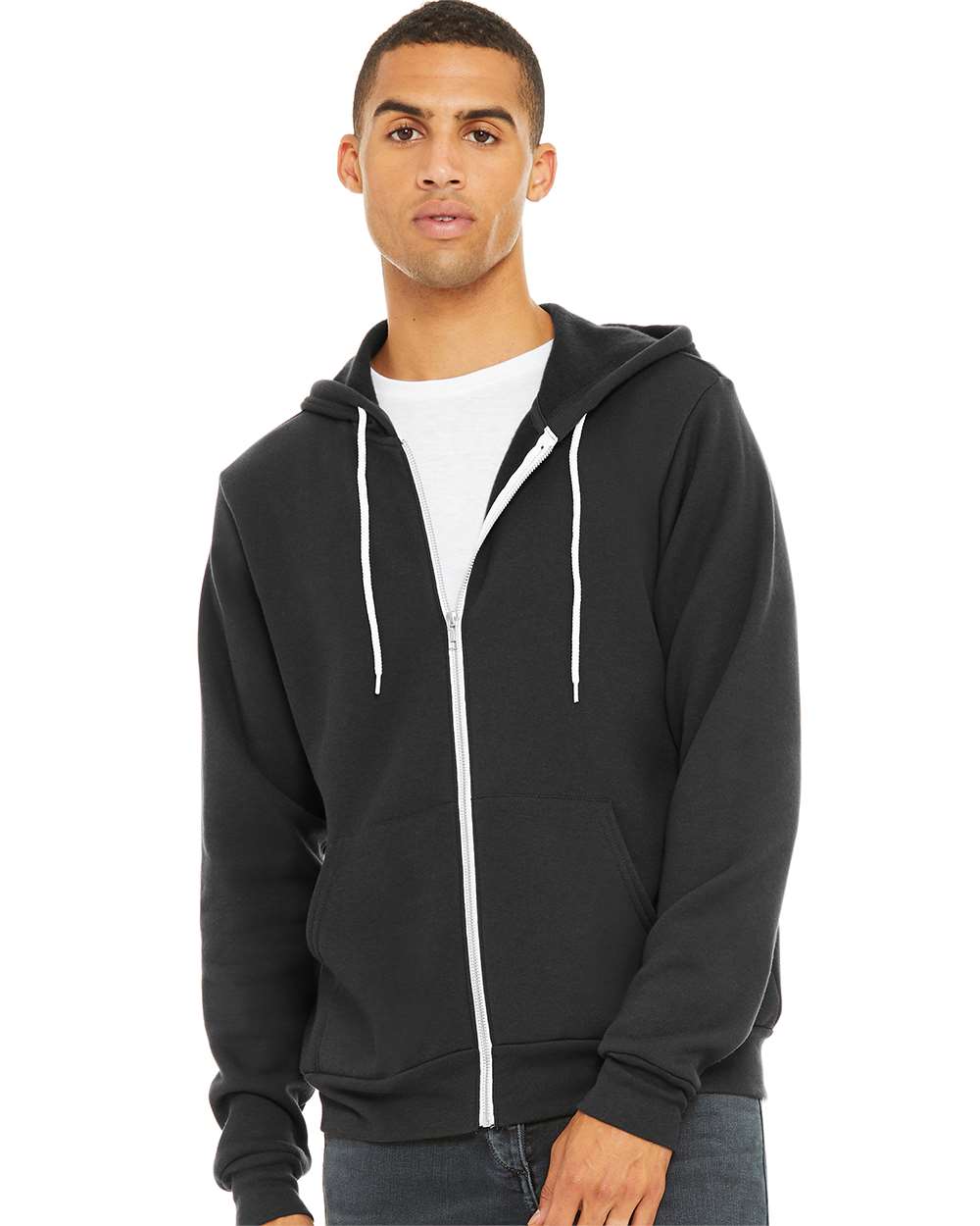 BELLA + CANVAS-3739-Sponge Fleece Full-Zip Hoodie - Image 47