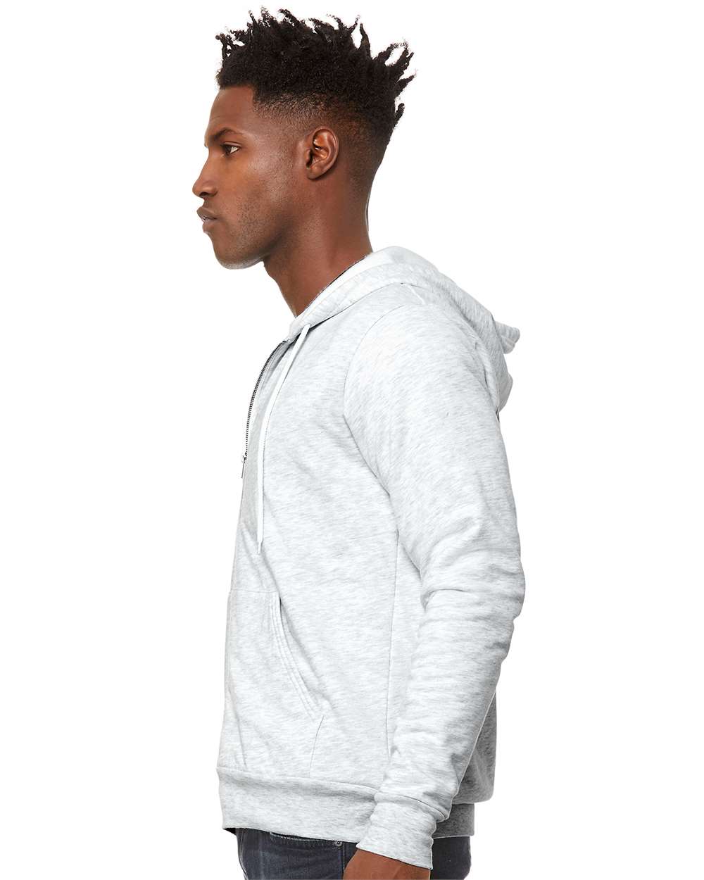 BELLA + CANVAS-3739-Sponge Fleece Full-Zip Hoodie - Image 5