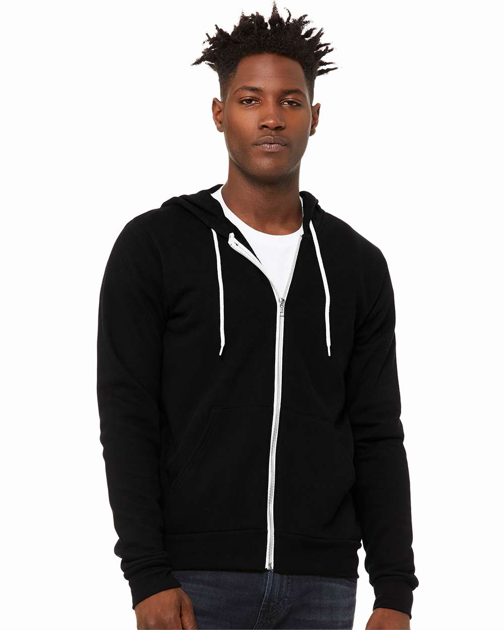 BELLA + CANVAS-3739-Sponge Fleece Full-Zip Hoodie - Image 60