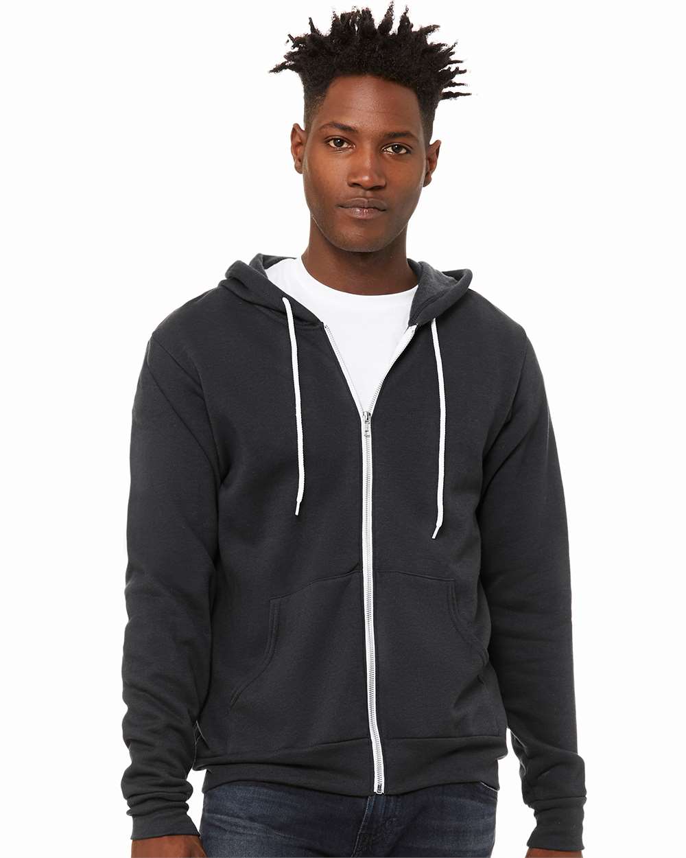 BELLA + CANVAS-3739-Sponge Fleece Full-Zip Hoodie - Image 65