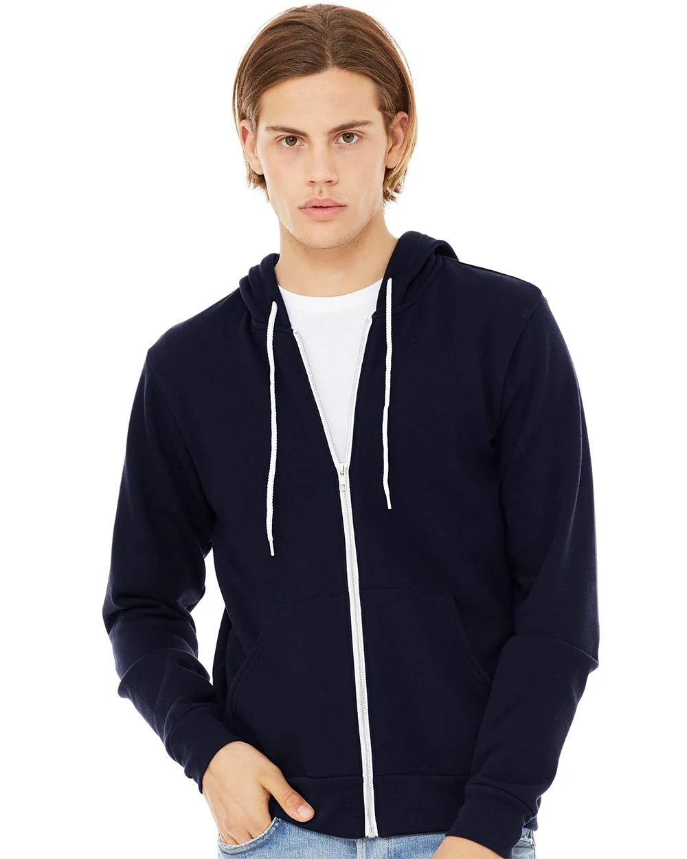 BELLA + CANVAS-3739-Sponge Fleece Full-Zip Hoodie - Image 7