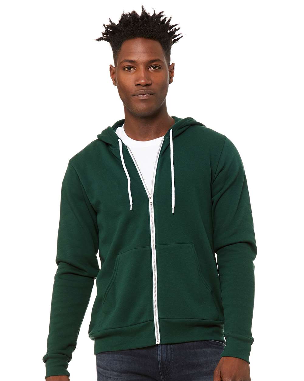 BELLA + CANVAS-3739-Sponge Fleece Full-Zip Hoodie - Image 75
