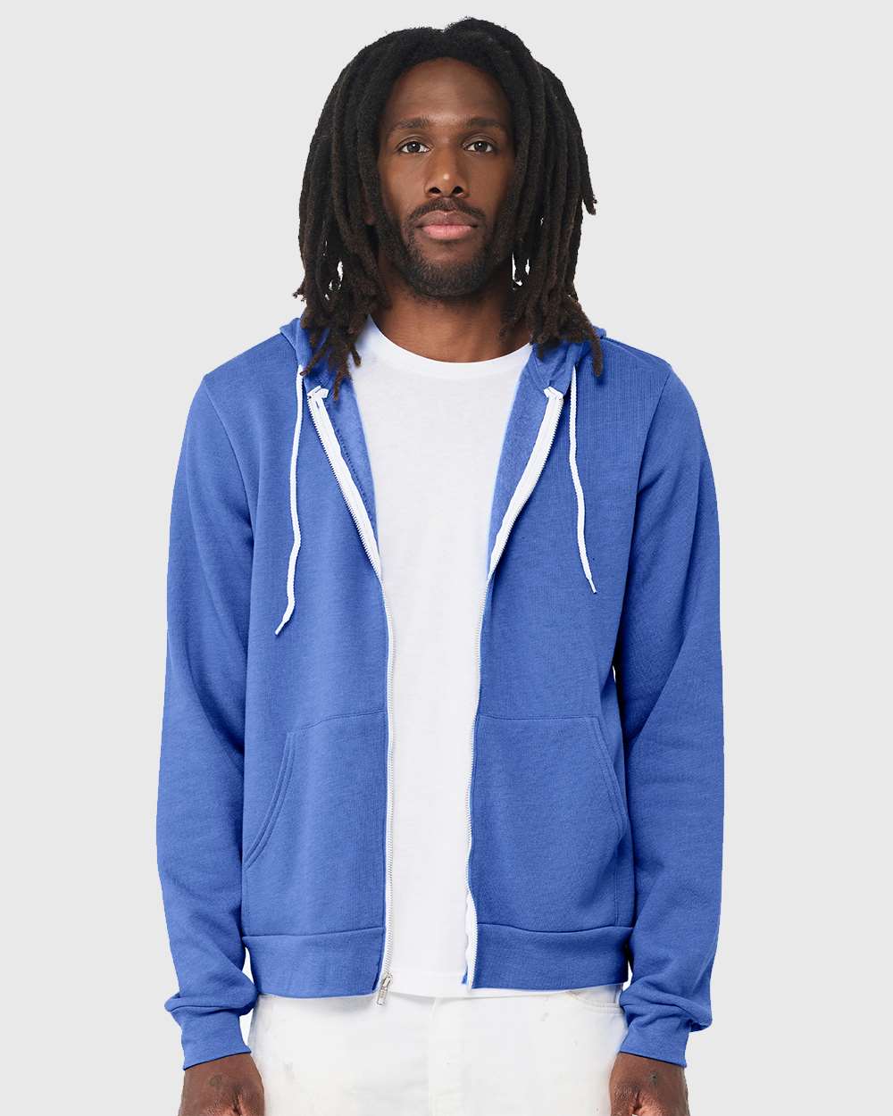 BELLA + CANVAS-3739-Sponge Fleece Full-Zip Hoodie - Image 90