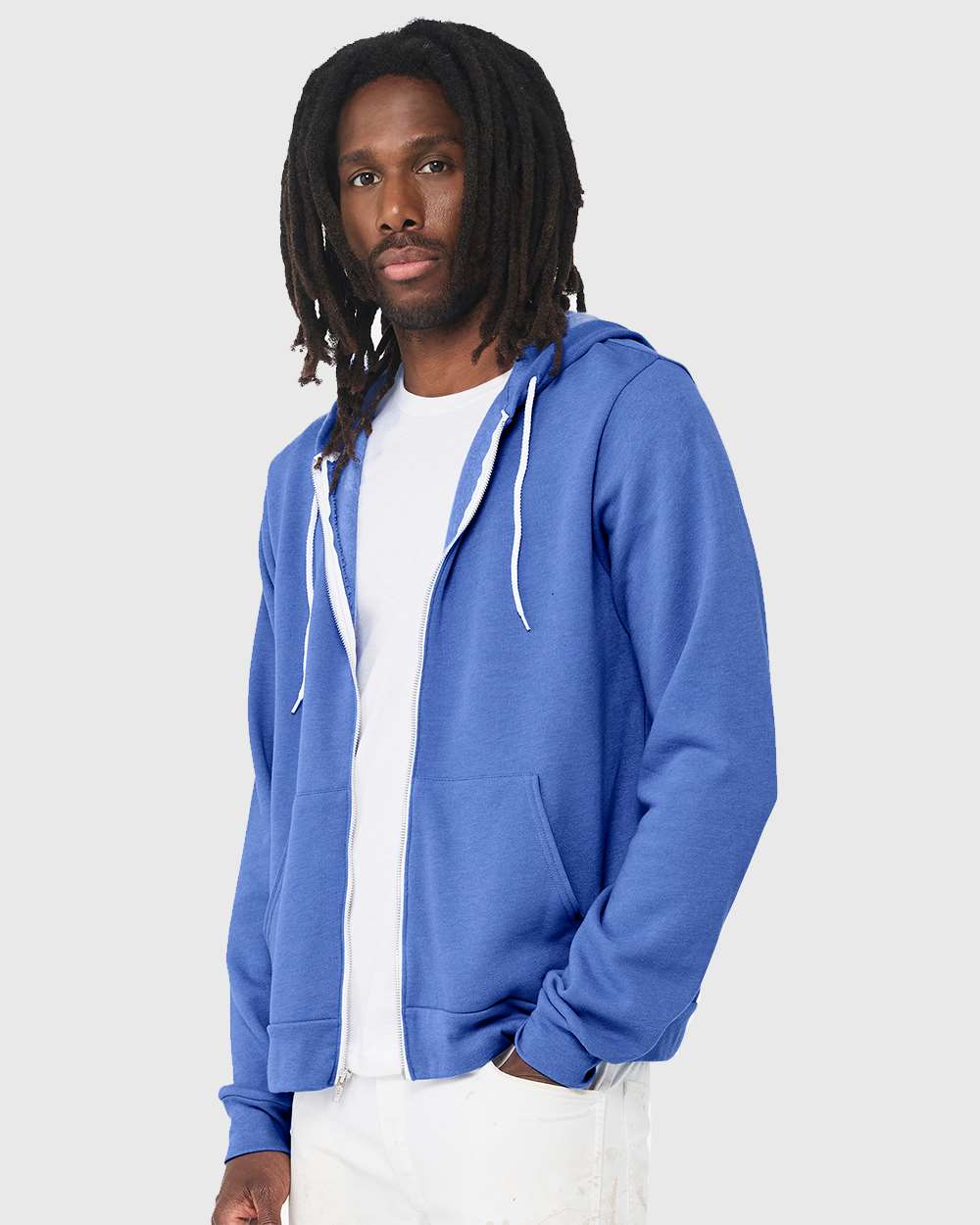 BELLA + CANVAS-3739-Sponge Fleece Full-Zip Hoodie - Image 91