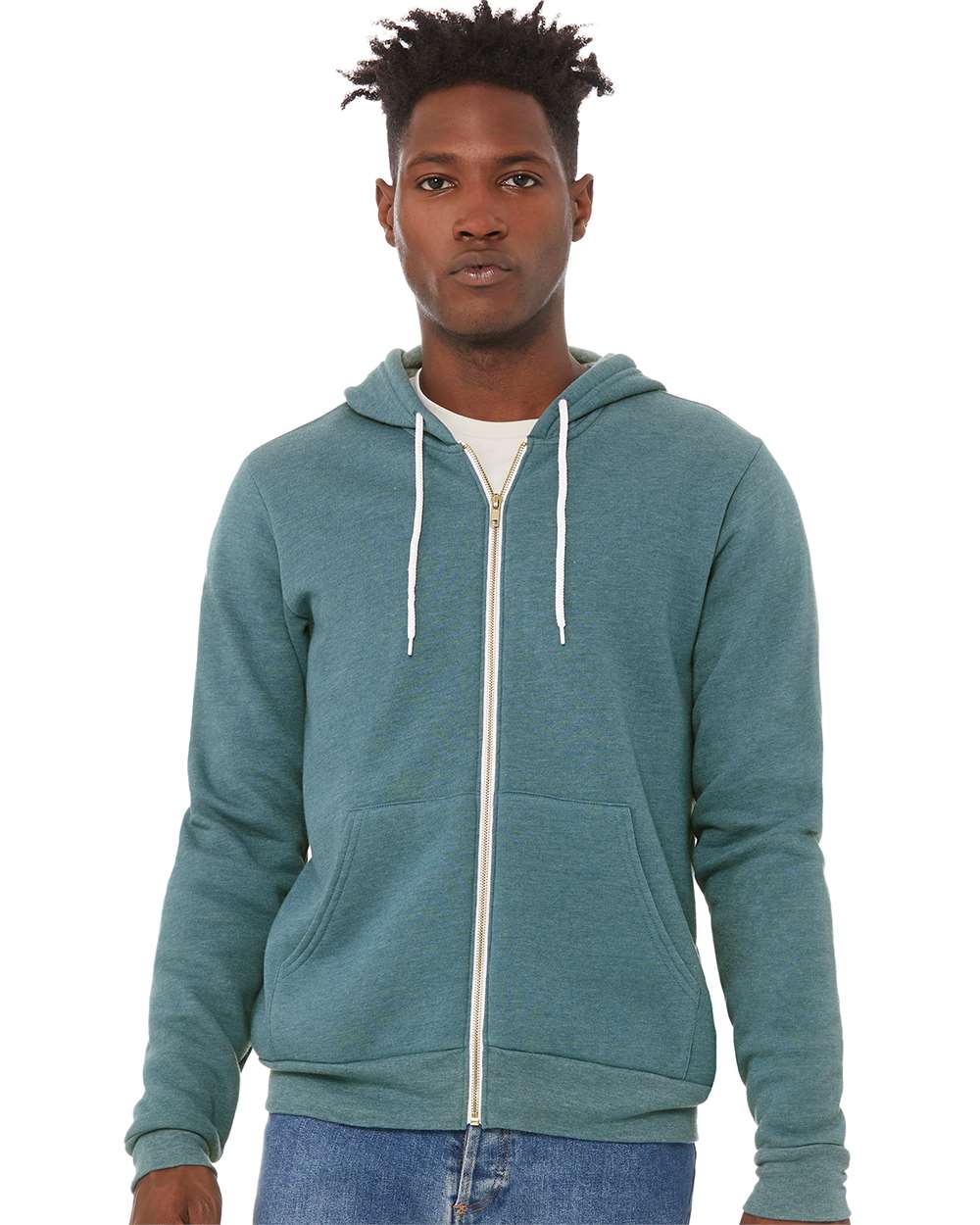 BELLA + CANVAS-3739-Sponge Fleece Full-Zip Hoodie - Image 95