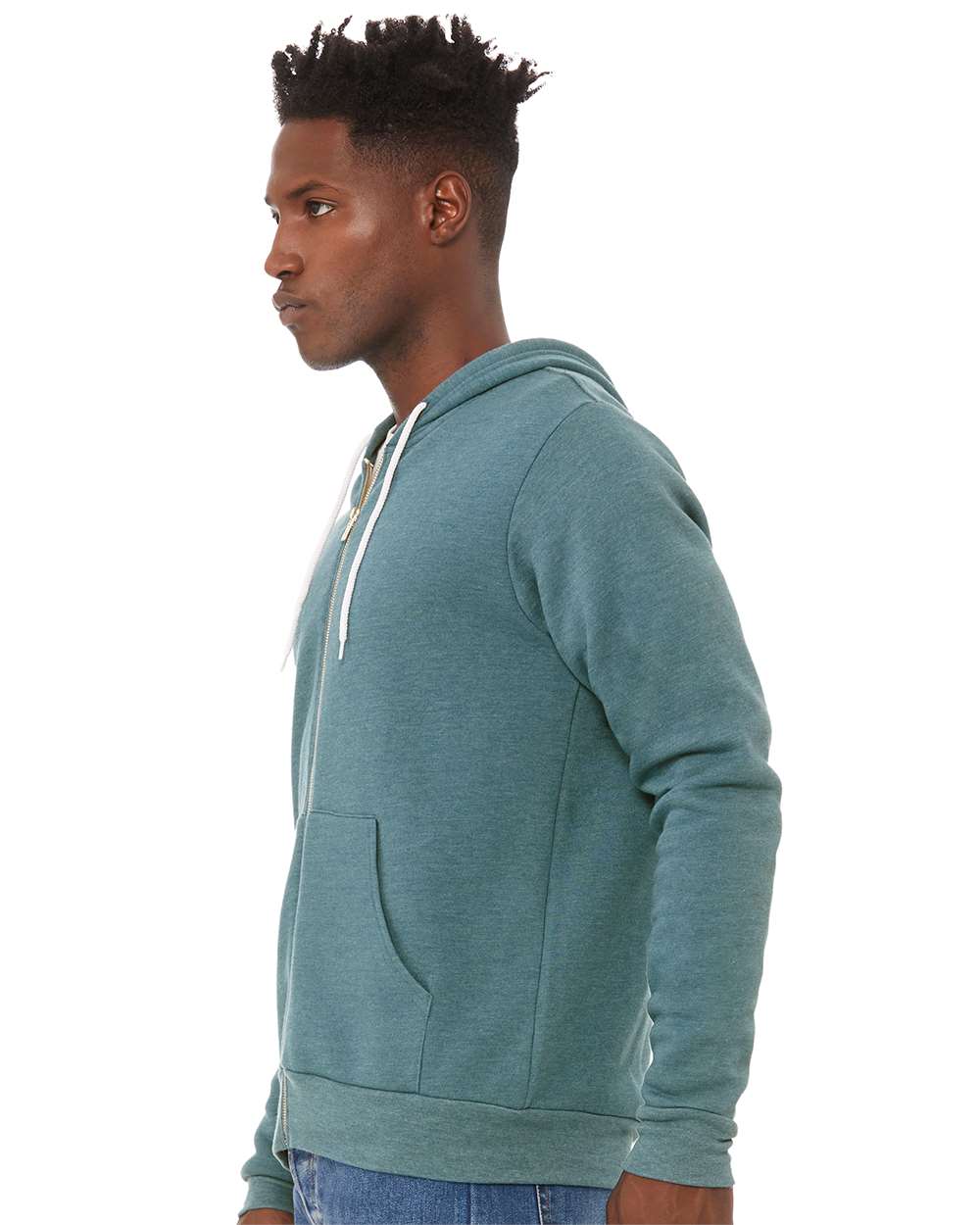 BELLA + CANVAS-3739-Sponge Fleece Full-Zip Hoodie - Image 96