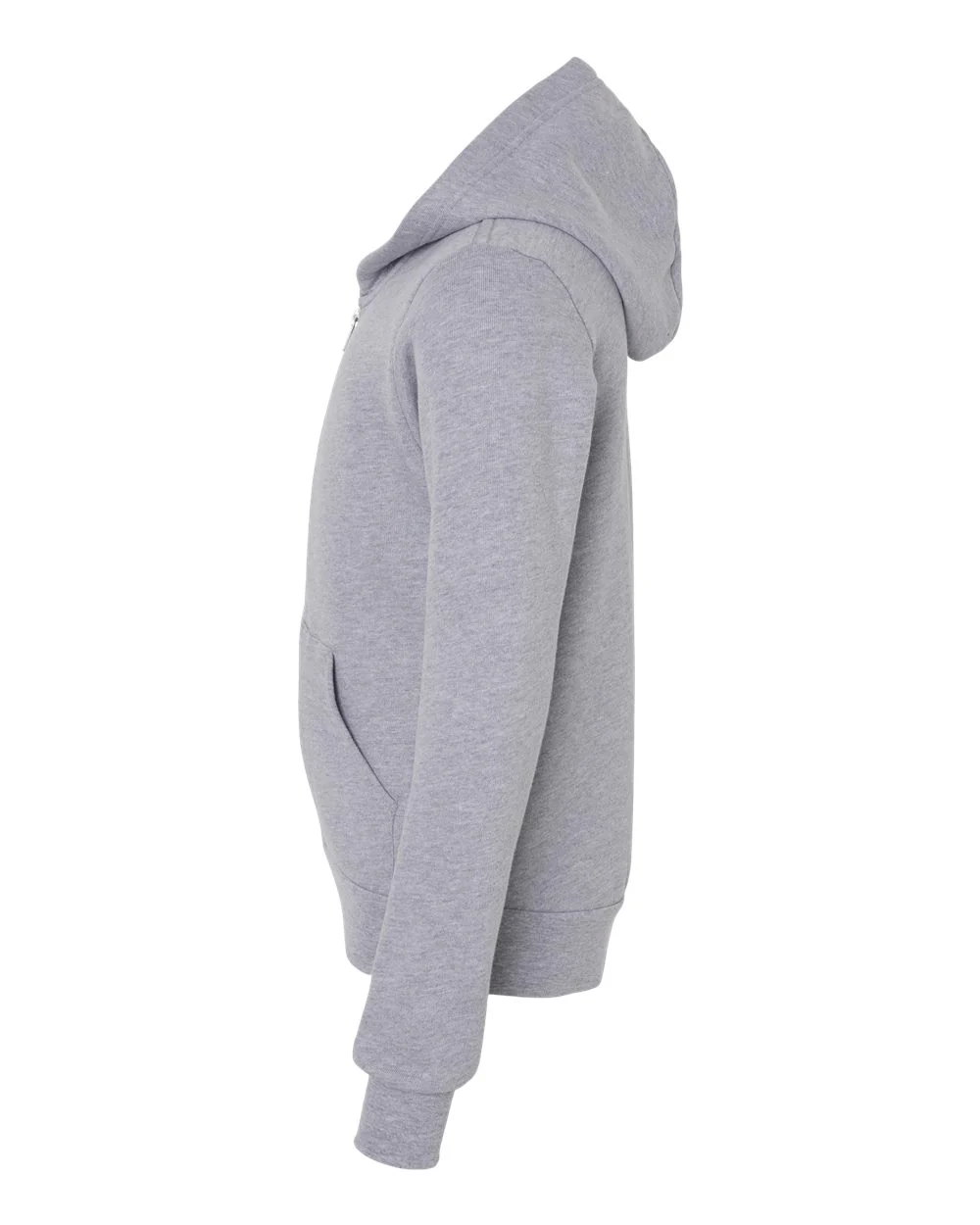 BELLA + CANVAS-3739Y-Youth Sponge Fleece Full-Zip Hoodie - Image 3